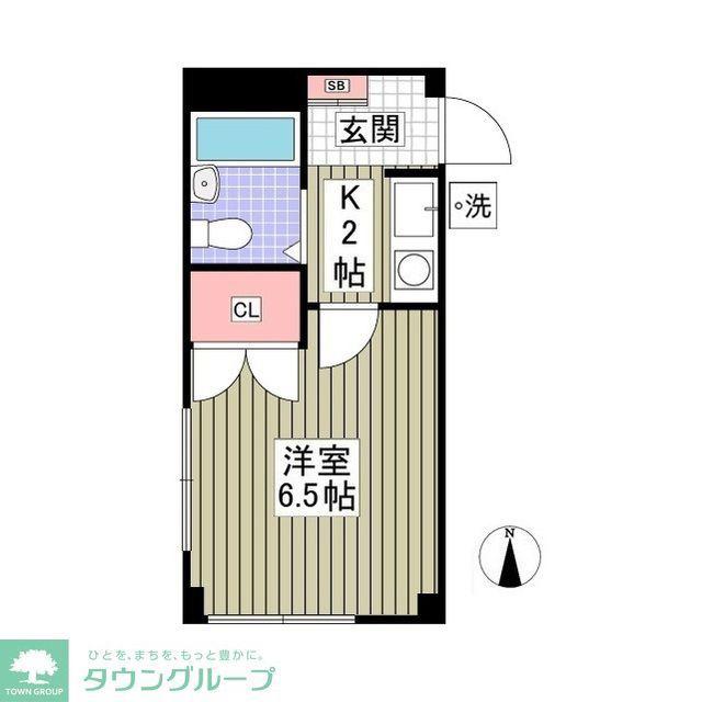 アーバンシティ豊和(1K/1階)の間取り写真
