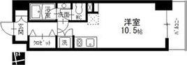 泉アパートメント(ワンルーム/2階)の間取り写真
