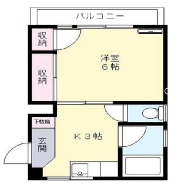 夏野マンション・巣鴨(1K/2階)の間取り写真