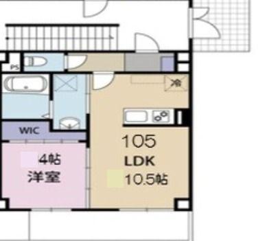 アリビラ六甲(1LDK/1階)の間取り写真