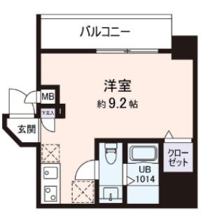 VISTA豊島(ワンルーム/7階)の間取り写真
