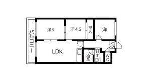 200松井ビル(3LDK/5階)の間取り写真