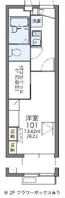 レオパレスステラート大洲(1K/2階)の間取り写真