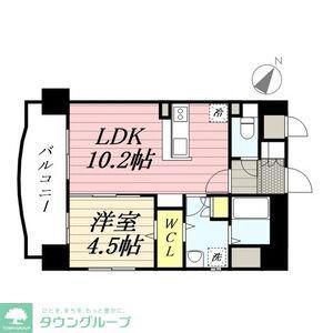 ナウ ヴィレッジ松島II(1LDK/8階)の間取り写真