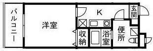 ネージュ湘南(1K/3階)の間取り写真