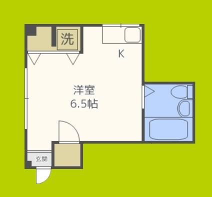 グランドキャナル新町(ワンルーム/4階)の間取り写真