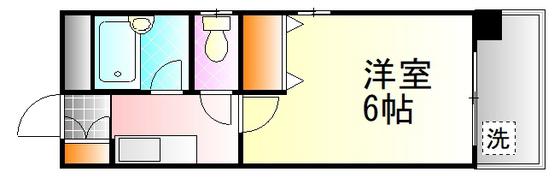ナカシマビル(1K/3階)の間取り写真