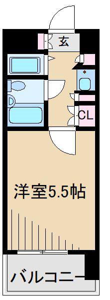 新丸子ダイカンプラザCITY(1K/3階)の間取り写真