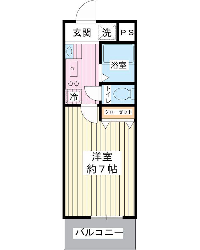 LUSSOVITAMAIHAMA(1K/3階)の間取り写真