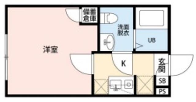 ルシエル一橋学園(1K/3階)の間取り写真