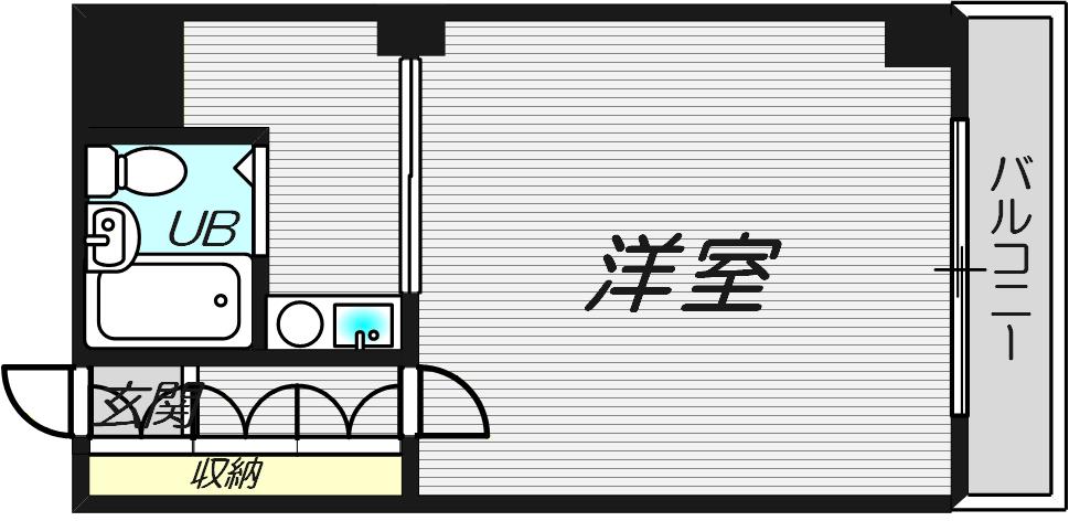 GRAN PINO 桃山台(1K/2階)の間取り写真