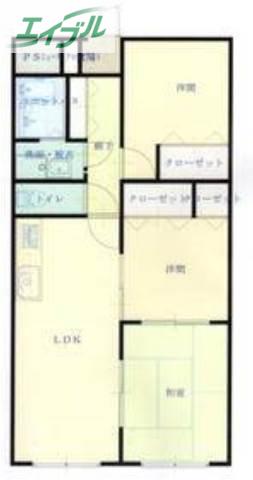 グランドフォレストさぬきや(3LDK/5階)の間取り写真