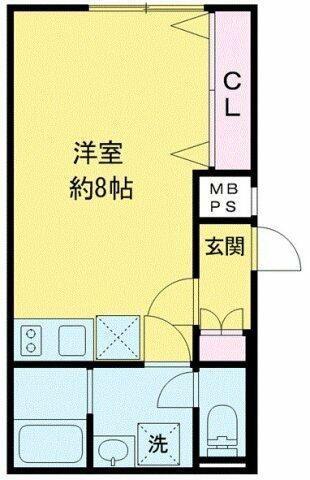 リーガランド三軒茶屋(ワンルーム/3階)の間取り写真