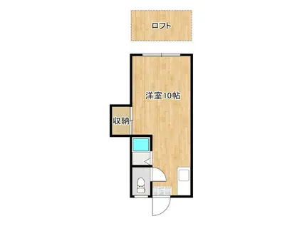 シティベール医生ヶ丘(ワンルーム/1階)の間取り写真