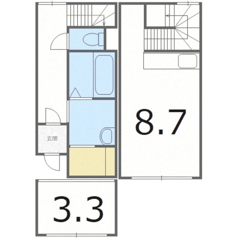 VARMHAUS(1LDK/1階)の間取り写真