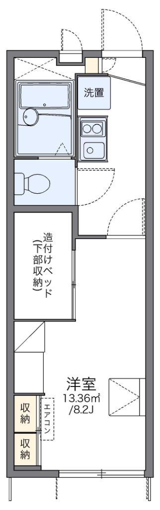 レオパレスM&KUZUMASA(1K/1階)の間取り写真