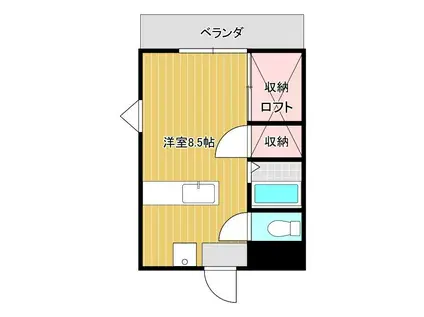 プチ・メゾンFUJI(1K/3階)の間取り写真