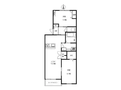 SIRIN KEDI シリンケディ BLDG A&B(2LDK/1階)の間取り写真