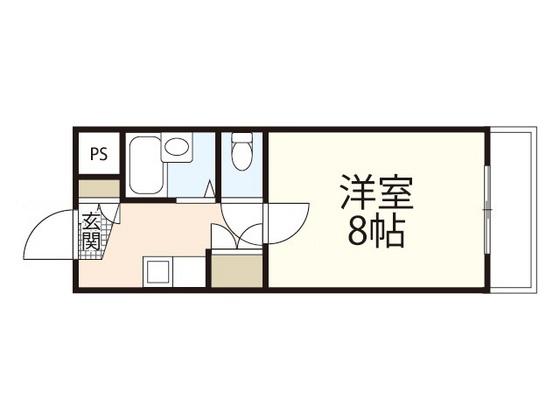 HOPE93(1K/1階)の間取り写真