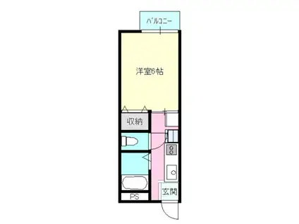 ジュネス白幡(1K/1階)の間取り写真