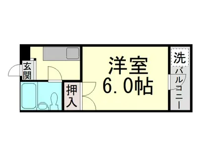 アクティ本山(1K/1階)の間取り写真