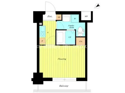 グリフィン横浜セカンドステージ(1K/7階)の間取り写真