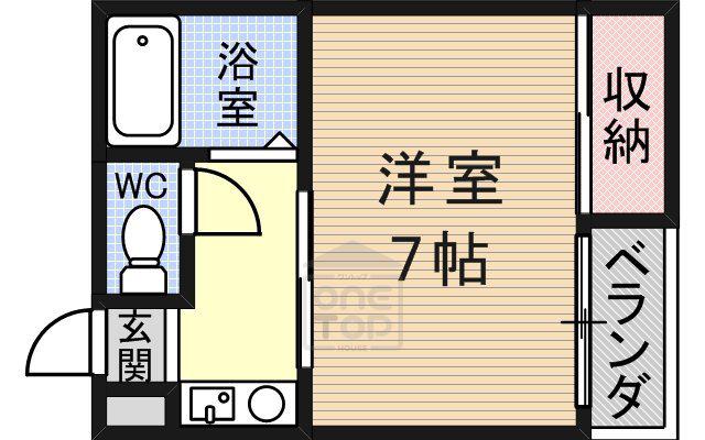 プチルミエール(1K/1階)の間取り写真