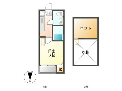シェモア千種公園(1K/1階)の間取り写真