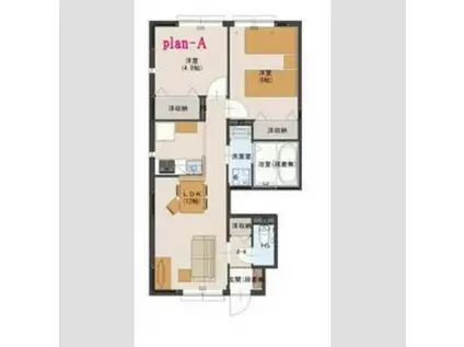 サーコリン(2LDK/1階)の間取り写真