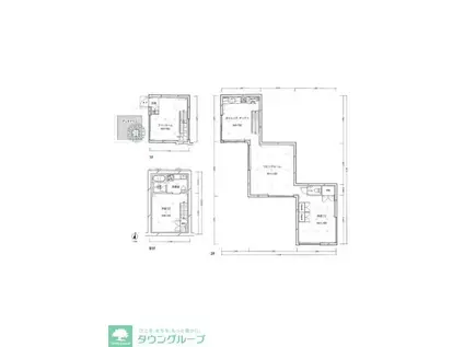 ガーデンコート成城 UNITED CUBES(2SLDK/B1階)の間取り写真