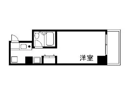 スカイコート東十条(ワンルーム/2階)の間取り写真