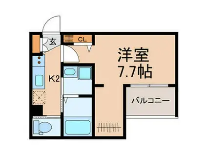 アテナ東船橋(1K/3階)の間取り写真