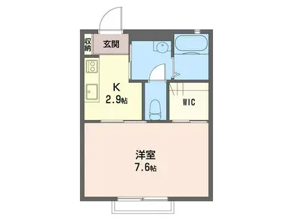 MAISON GRACE(1K/1階)の間取り写真