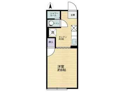 リトルハウス(1K/1階)の間取り写真