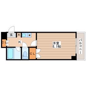 TS五輪ビル(1K/3階)の間取り写真