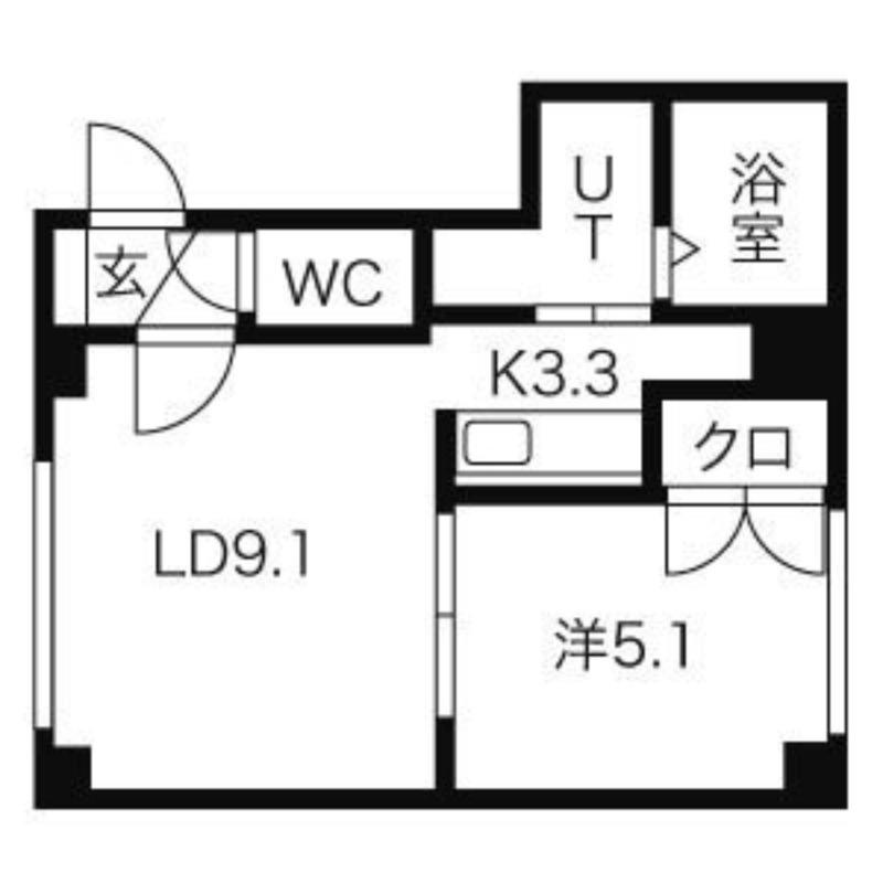 ヴェルパルク82(1LDK/1階)の間取り写真