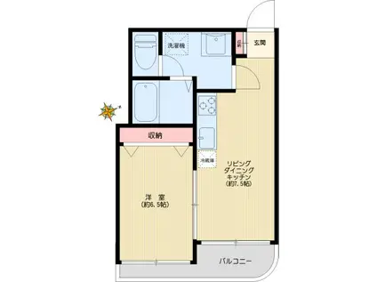 DWELL EMINENT(2DK/4階)の間取り写真