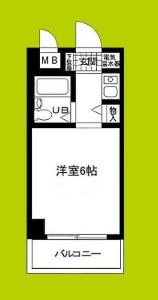 HR下新庄(ワンルーム/6階)の間取り写真