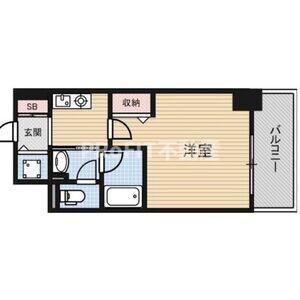 フェリーチェ難波オーベスト (1K/3階)の間取り写真
