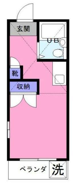 アベニュー文蔵(ワンルーム/1階)の間取り写真