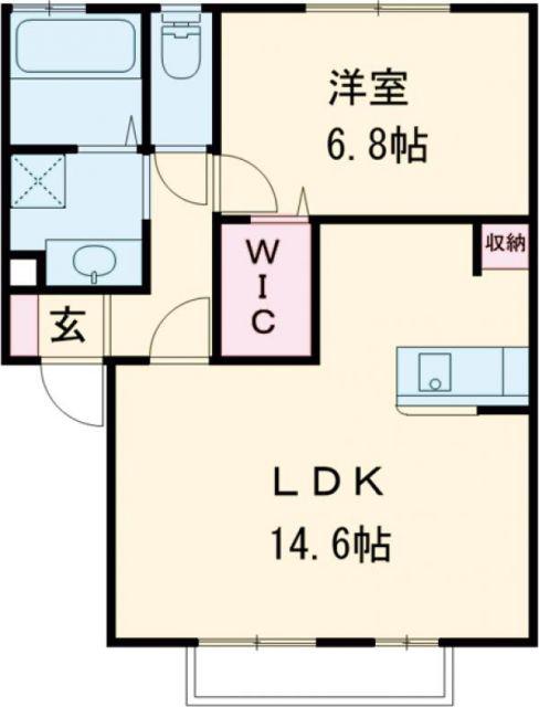 カーサヴェルデ(1LDK/2階)の間取り写真