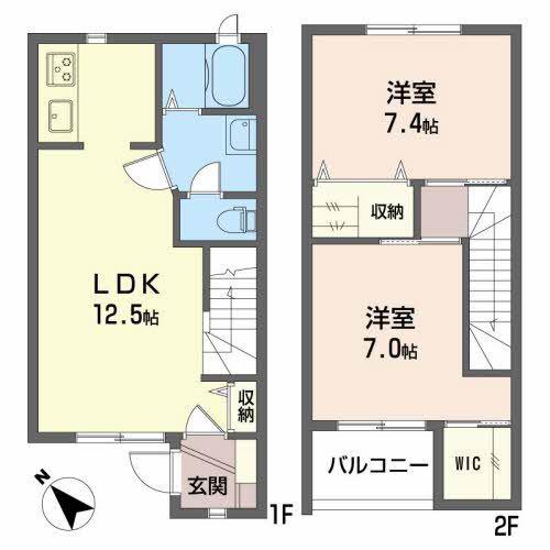 ラズベリータウン(2LDK/1階)の間取り写真