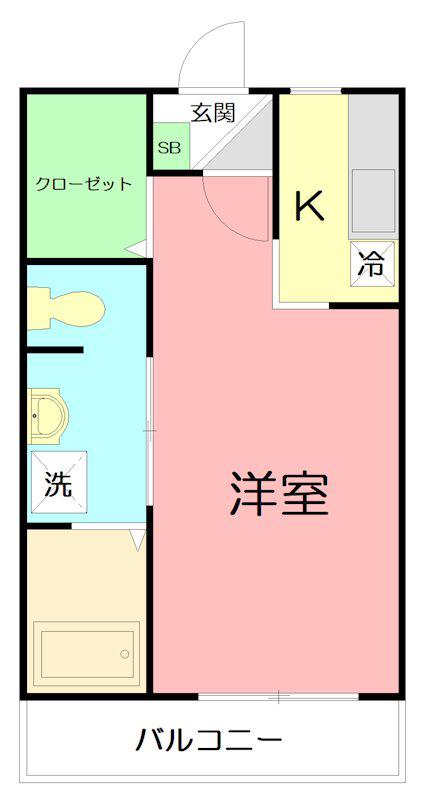 NOBLE.V.BONAPARC(1K/1階)の間取り写真