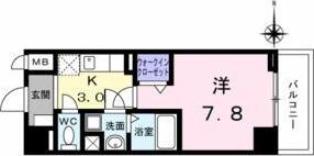アーバンスクウェア丸の内(1K/6階)の間取り写真