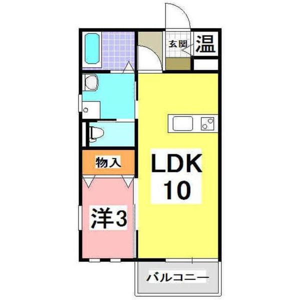 ラフィーネ 王塚台(1LDK/2階)の間取り写真