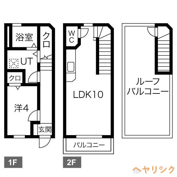アークレジデンス大曽根(1LDK/1階)の間取り写真