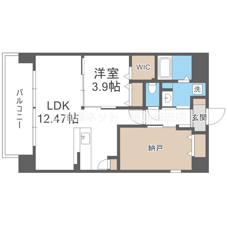 LIVECASA関目(1SLDK/6階)の間取り写真
