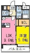 アウラニ(1LDK/2階)の間取り写真