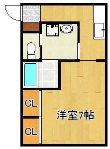 日東興産ビル(1K/3階)の間取り写真
