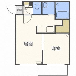 T-MODE発寒(1LDK/3階)の間取り写真